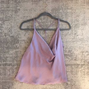 Styleexchange Satin cowl neck tank top